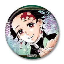 22巻同梱版に付属する炭治郎の缶バッジ。(c)吾峠呼世晴/集英社