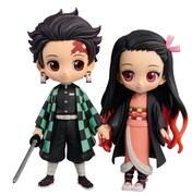 23巻同梱版に付属する炭治郎、禰豆子のフィギュア。(c)吾峠呼世晴/集英社