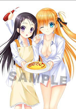 とらのあなの店舗購入特典に使用されるイラストのサンプル。