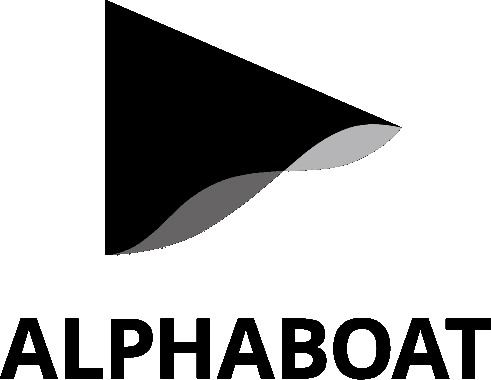 アニメ「あたしンち」を配信するALPHABOATのロゴ。