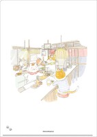 「トラとミケ A4クリアファイル」の裏面。