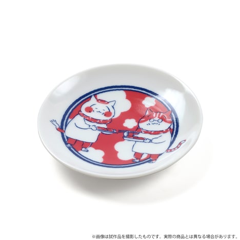 「トラとミケ 豆皿」