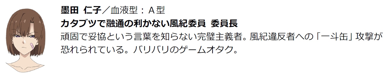 墨田仁子のプロフィール。