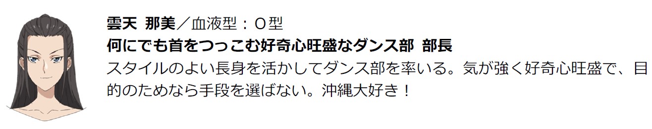 雲天那美のプロフィール。