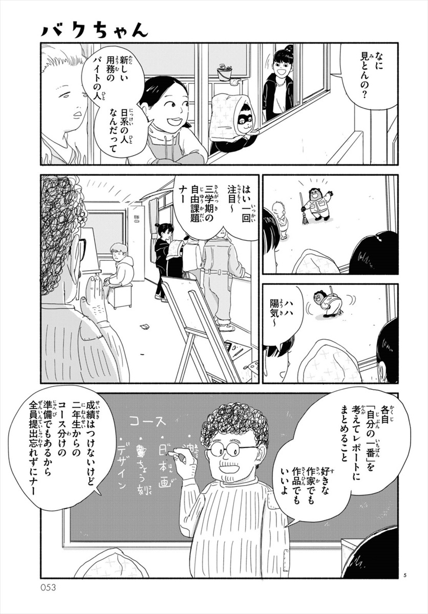 「バクちゃん」より。