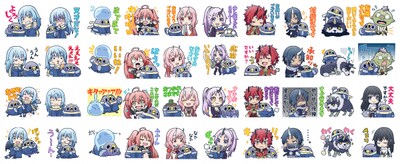 LINEスタンプ「転スラ×めんトリ」