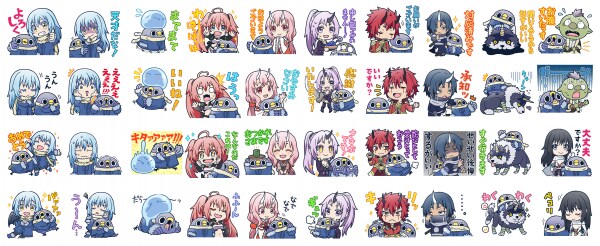 LINEスタンプ「転スラ×めんトリ」