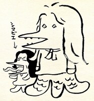 西原理恵子によるアマビエ。