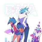 「BNA」×「プロメア」描き下ろしビジュアル、みちると士郎をガロ&リオが見つめる