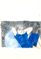 「『チャイナさんの憂鬱』複製原画 商品化プロジェクト」の候補となった「絵柄E」。