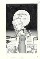 「『チャイナさんの憂鬱』複製原画 商品化プロジェクト」の候補となった「絵柄I」。