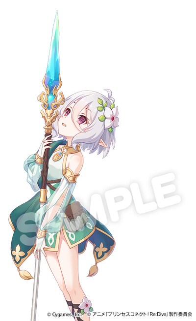 アニメ「プリンセスコネクト!Re:Dive」Blu-ray第1巻のジャケットイラスト。