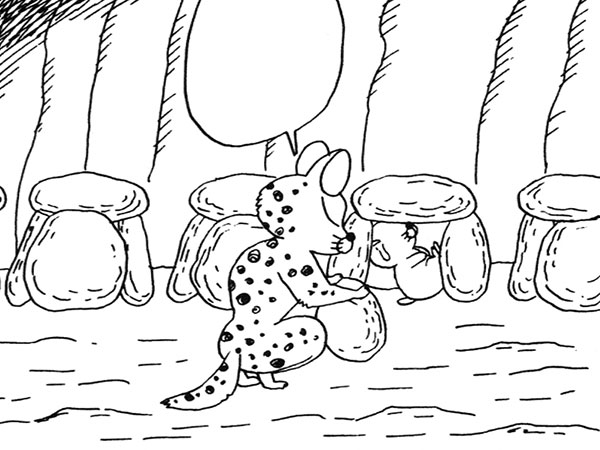 「ぼのぼのでボケて」のサンプル画像。