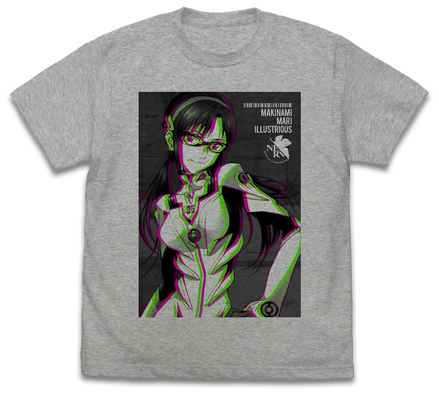「真希波・マリ・イラストリアス グラフィックTシャツ」