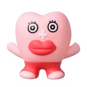 「生理ちゃん」のソフビマスコットより「生理ちゃんA」。