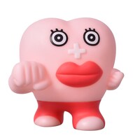 「生理ちゃん」のソフビマスコットより「生理ちゃんB」。