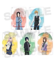 「描き下ろしイラスト 雨の日のお出かけver. 1ポケットパスケース」全5種