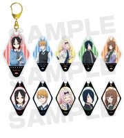 「描き下ろしイラスト 雨の日のお出かけver. トレーディングアクリルキーホルダー」全10種