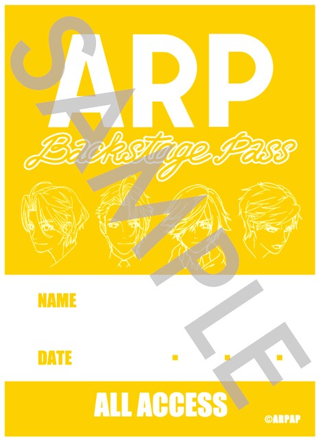 入場者特典のステッカー（第1公演）。