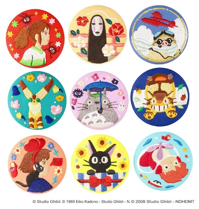 「ジブリがいっぱい 刺繍ブローチコレクション2」