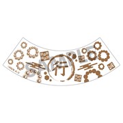 歯ブラシスタンド（悲鳴嶼行冥）のイラスト。