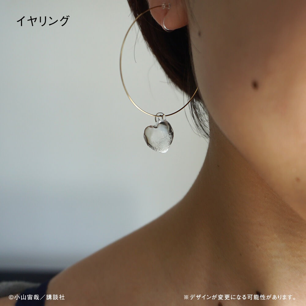 イヤリングの着用イメージ。
