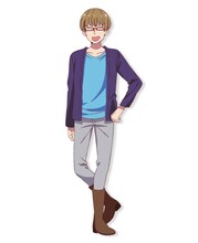 栗林駿（CV：梶原岳人）のキャラクタービジュアル。