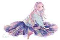 「槙ようこイラスト集 Graduation」に付属するポストカード。(c)槙ようこ/集英社