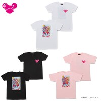 「おジャ魔女どれみ 20周年記念 バックプリントTシャツ」3種。