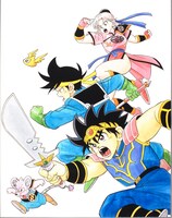 「DRAGON QUEST－ダイの大冒険－」連載時のカラーカット。(c)三条陸、稲田浩司/集英社 (c)SQUARE ENIX CO., LTD