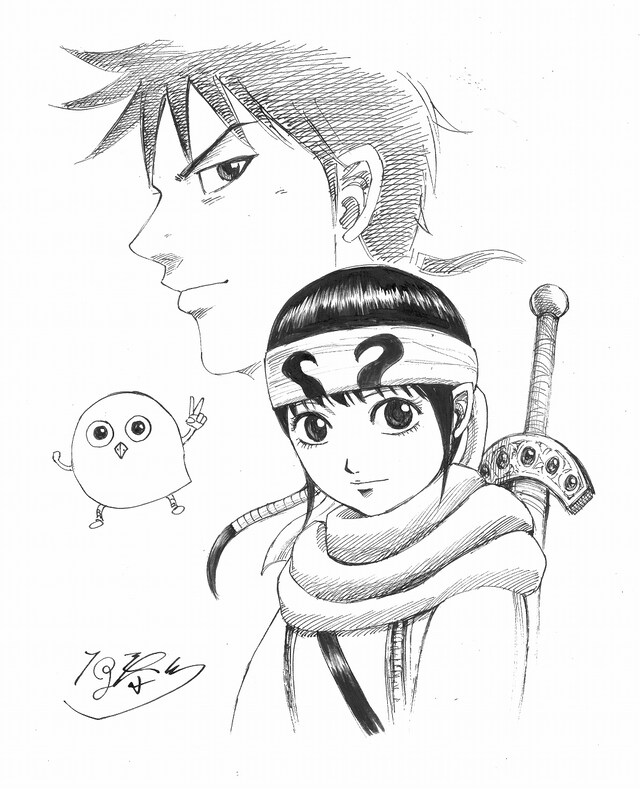 原泰久による描き下ろしイラスト。(c)原泰久/集英社