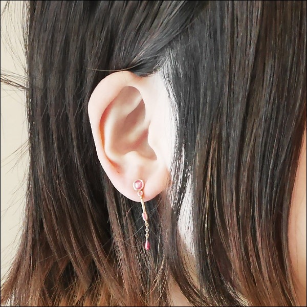 「環いろはモチーフピアス・イヤリング」使用イメージ