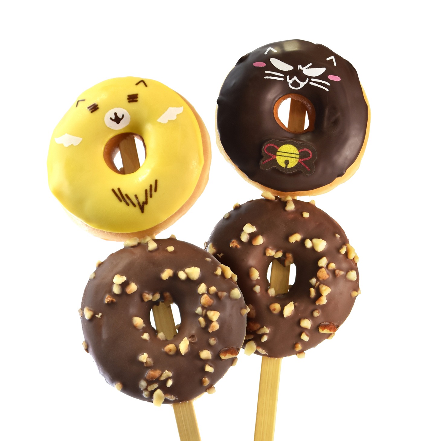 キャラクタードーナツ「CHOCOTTO DECOTTO」のトーニャカとちゅんにゃ（全2種）。