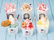 TVアニメ「地縛少年花子くん」とロールアイスクリームファクトリーとのコラボによるロールアイスとドリンク。