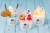 TVアニメ「地縛少年花子くん」とロールアイスクリームファクトリーとのコラボによるロールアイス。