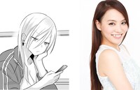 左から、阿久津と声を演じる田野アサミ。