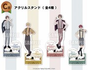 C賞のアクリルスタンド（全4種）。