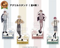 C賞のアクリルスタンド（全4種）。