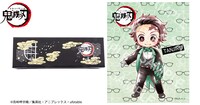 竈門炭治郎モデルの眼鏡ケースと眼鏡拭き。