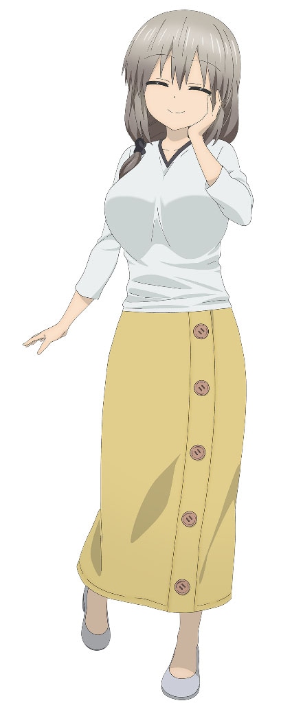 宇崎月（CV：早見沙織）宇崎花の母親。43歳。年齢からは想像できない若々しい見た目をしている。性格は娘と正反対で品がよく物腰が柔らかい。