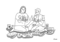 「裸一貫！ つづ井さん」2巻を紀伊國屋書店で購入するともらえる描き下ろしイラストカード。