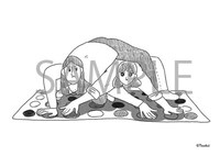 「裸一貫！ つづ井さん」2巻を未来屋書店で購入するともらえる描き下ろしイラストカード。