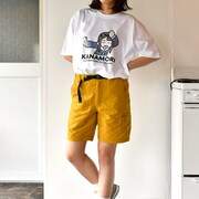 ビッグTシャツ着用イメージ。