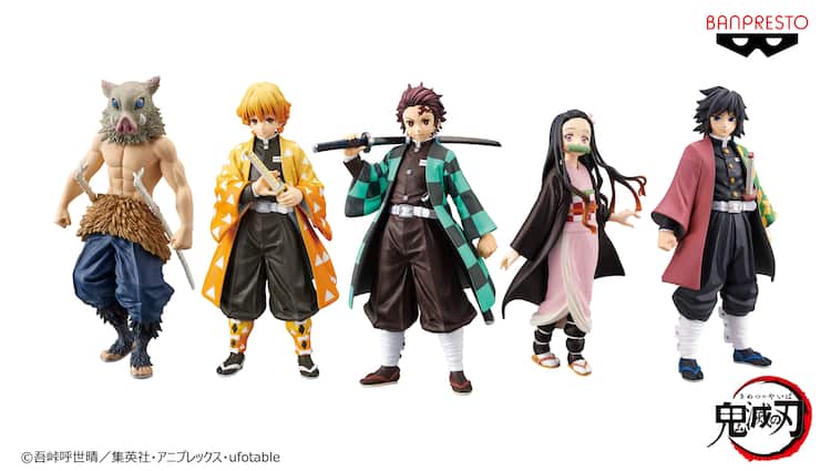 鬼滅の刃」プライズフィギュアが再登場、炭治郎や義勇ら5体を6月18日  