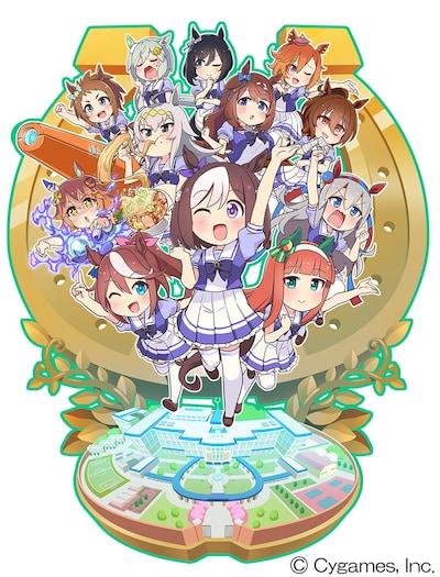 ショートアニメ「うまよん」キービジュアル第2弾。