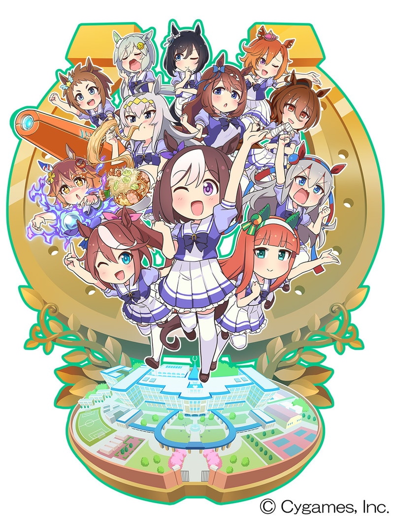 ショートアニメ「うまよん」キービジュアル第2弾。