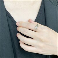 「キャラクターモチーフリング＜アナ＞」の着用イメージ。