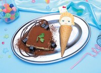 「ティラミス＆アイスプレート」のイメージ。好きなキャラクターのアイスを選ぶことができる。