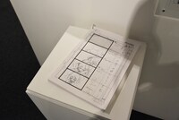手に取って見ることができる絵コンテ。