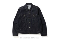 アニメ「ドラゴンボールZ」をモチーフにしたデニムジャケット。